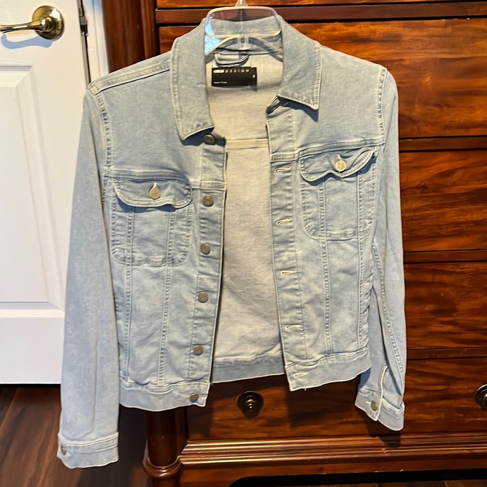 ASOS XS unisex blue jeans jacket